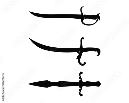 Cross swords icon flat. Simple vector symbol and bonus icon