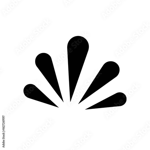 Abstract Art Style Splash Design Visual Element Representing Energy and Movement