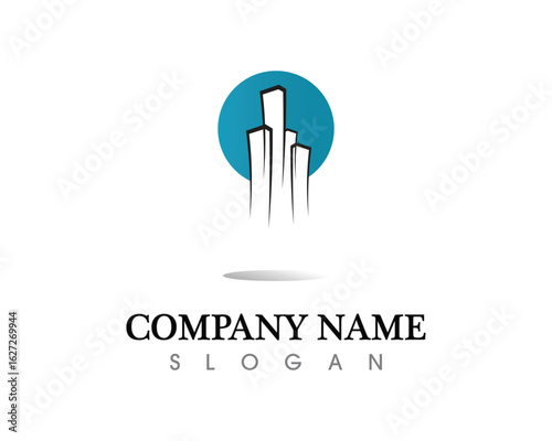 Real estate and home buildings logo icons template