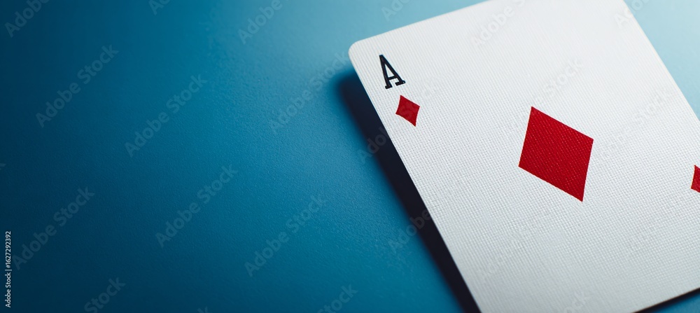 Obraz premium Poker card with four A on white background