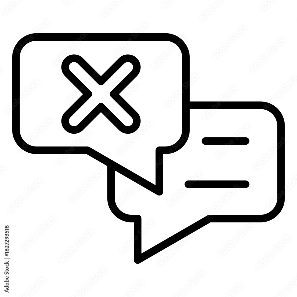 Obraz premium Communication Breakdown Icon