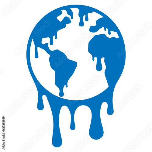 Earth Day Climate Change Melting Planet Globe