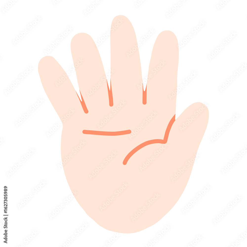 Obraz premium hand five fingers