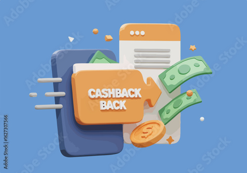 Colorful shopping bags, gifts, and discount symbols illustrate a sale promotion.
