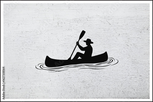 Wandering the Quiet Lake,
Calm Canoe Escape,
Serene Paddling Moment,
Journey Across Still Waters