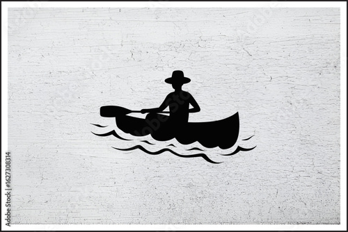 Wandering the Quiet Lake,
Calm Canoe Escape,
Serene Paddling Moment,
Journey Across Still Waters