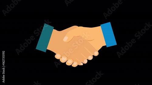 2D Handshake Animation 4K