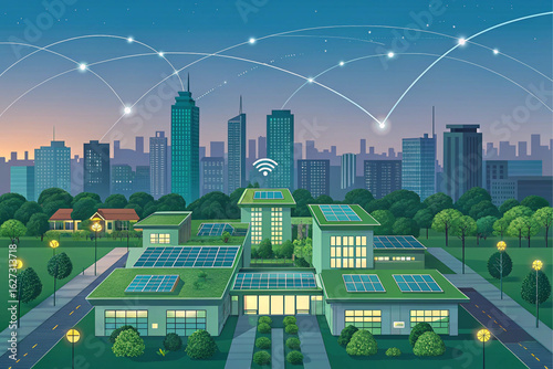 Futuristic illustration about computer technology , High quality image for websites, posters, backgrounds and other modern projects.