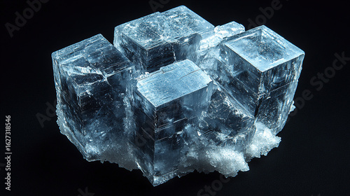 Stunning blue halite crystal mineral specimen for science education and geology enthusiasts alike