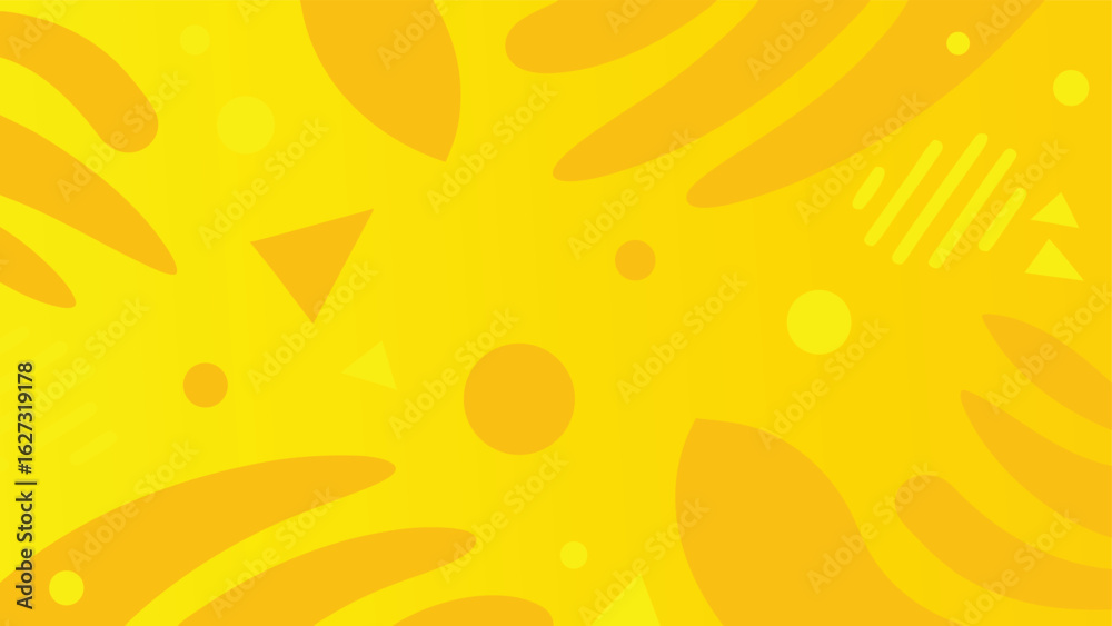 Obraz premium Bright yellow backdrop with significant empty space, conveying a sense of clarity and minimalism..eps