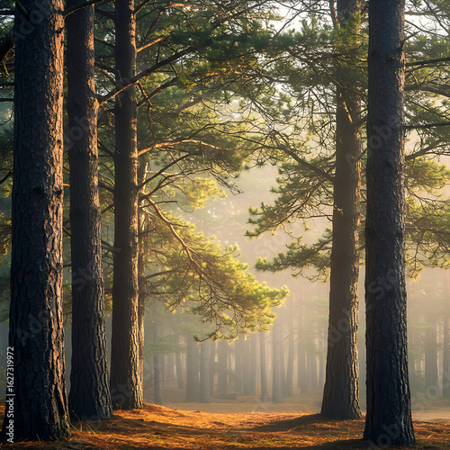 morning in the forest