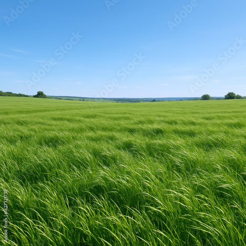 green wheat field