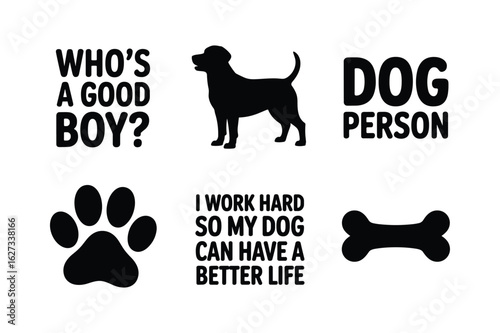 Dog lover sayings and icons canine animal
