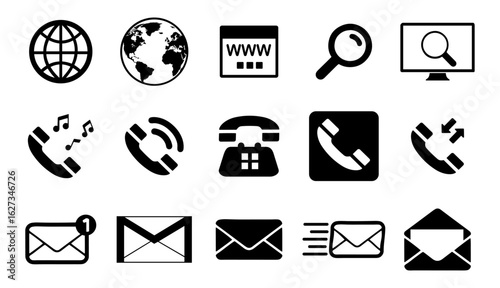 Black Icon collection most use on UI UX BW color
