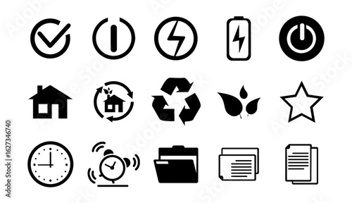 Black Icon collection most use on UI UX BW color 1
