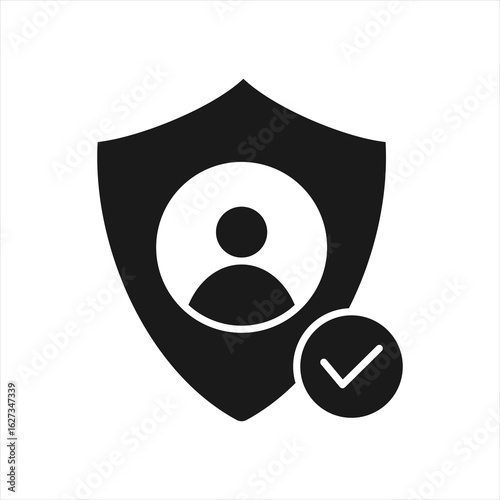 Trustworthy Glyph Icon Vector Illustration