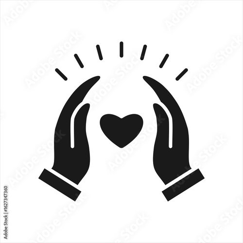 Faith Glyph Icon Vector Illustration