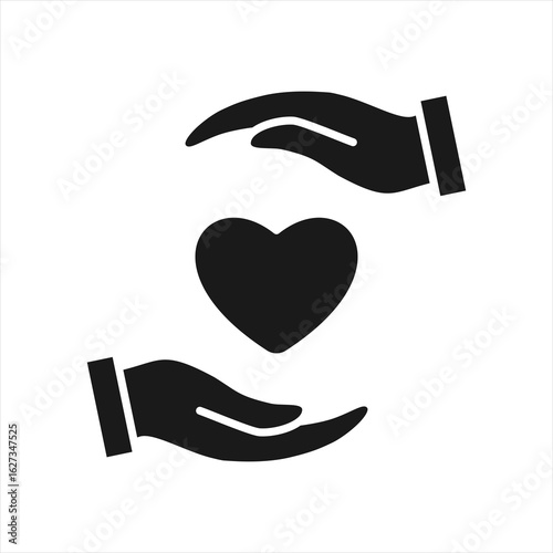 Loyalty Glyph Icon Vector Illustration