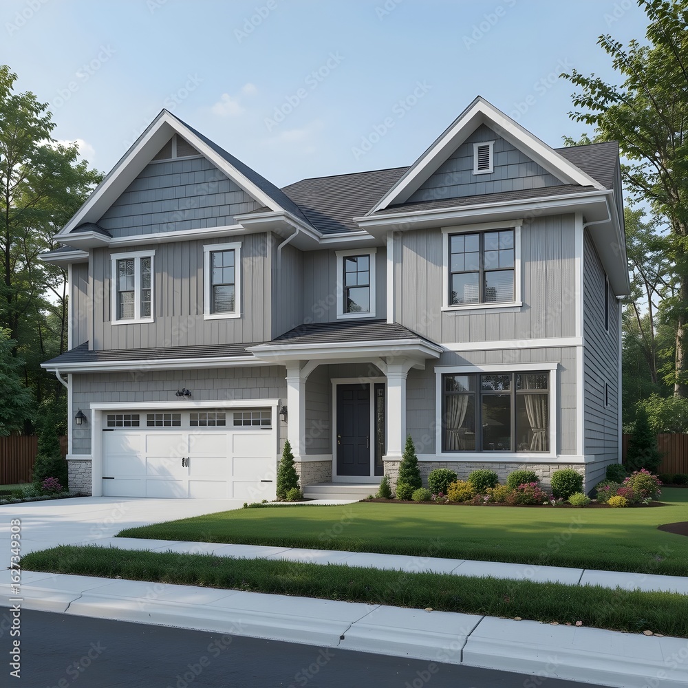 Exterior Design Visualization of Farmhouse Retreat Exterior Design Visualization of Farmhouse Retreat