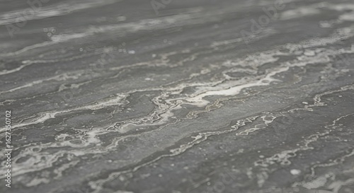 Tekstur Batu Abu Abu dengan Pola Abstrak Gelombang