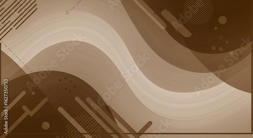Latar Belakang Abstrak Gelombang Coklat Modern
