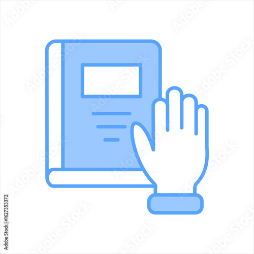 Truth Blue Icon Vector Illustration