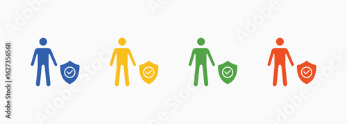 Assurance Icon Set Color Multiple Style Collection