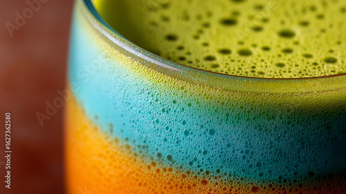 Rainbow matcha, fun drinks, creative barista beverages