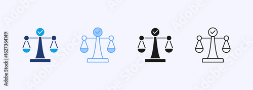 Ethics Icon Set Multiple Style Collection