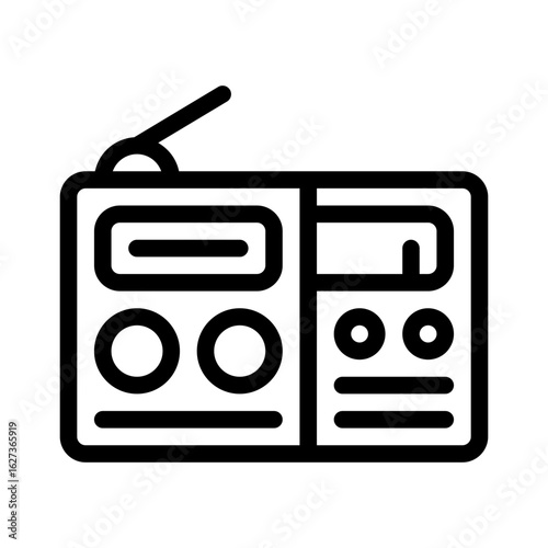 radio line icon
