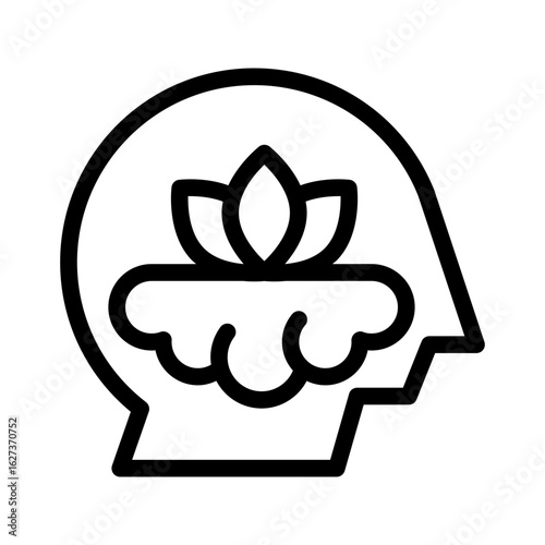 mindfulness line icon