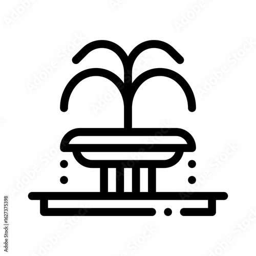 fountain line icon