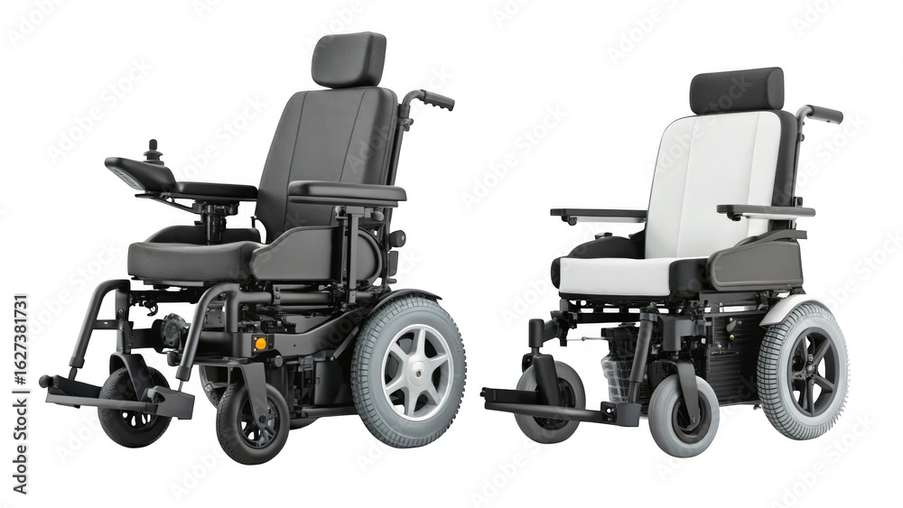 Obraz premium different style electric wheelchair on transparent