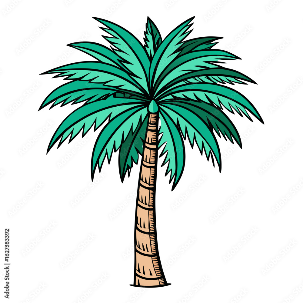 Obraz premium palm tree silhouette