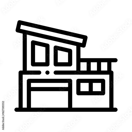 villa line icon