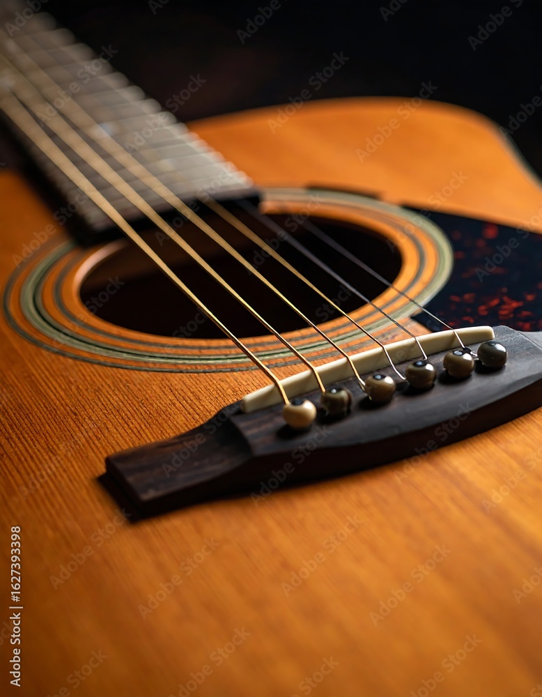 Fototapeta premium Close-up acoustic guitar (1)