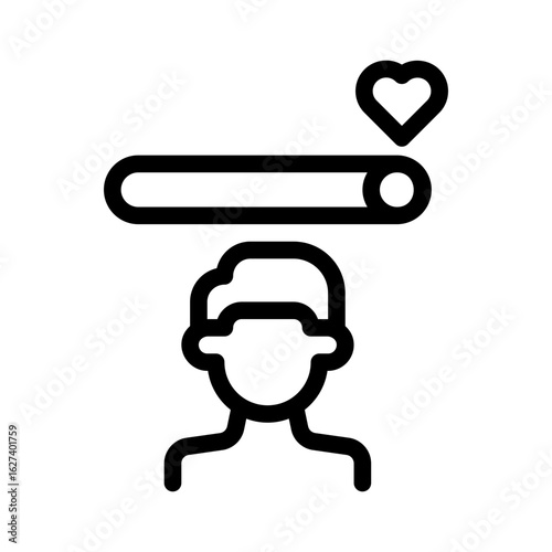 satisfied customer line icon
