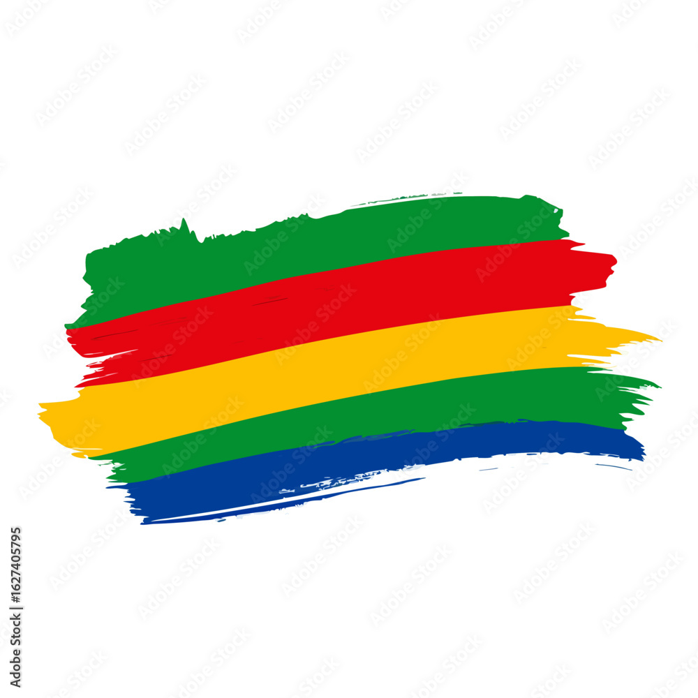 Obraz premium Abstract colorful brush strokes representing diversity and unity in a vibrant artistic design