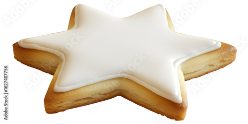 Christmas Cookie Shaped Like a Star Holiday Festive Treat Dessert transparent background