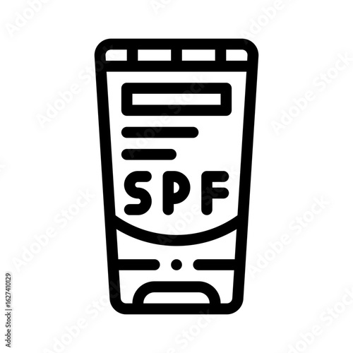 sunblock line icon