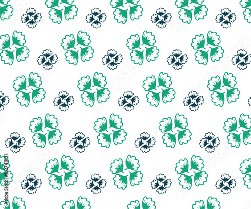 Floral Harmony Pattern: A vibrant pattern features an intricate arrangement of stylized floral elements, creating a visual symphony of elegance, freshness and natural appeal.