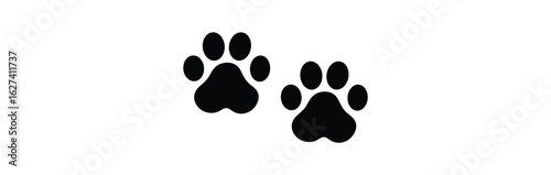 paw print vector graphic simple dog or cat paw illustration pet footprint icon