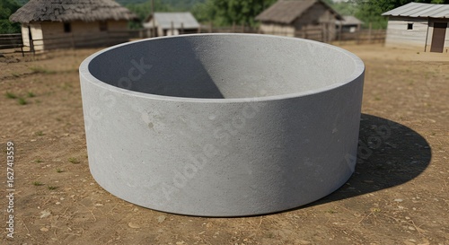 Concrete Well in Rural Setting