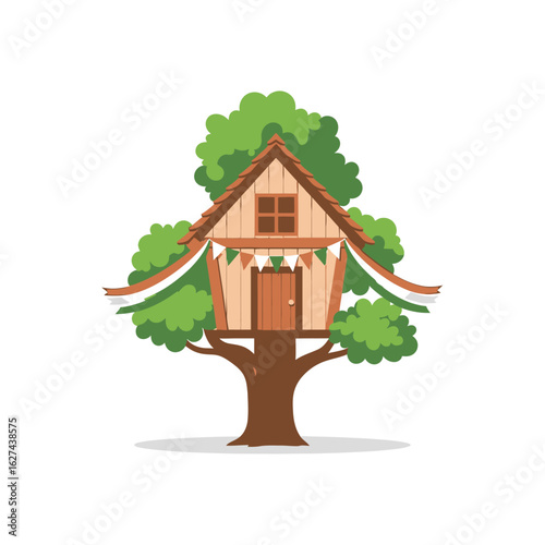 Cartoon Treehouse Adventure A Whimsical Escape to Nature's Hideaway
