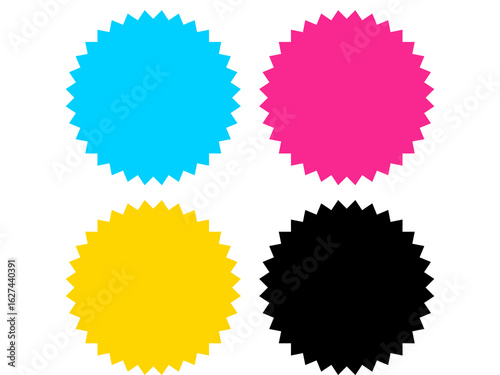 シンプルなギザギザの吹き出し