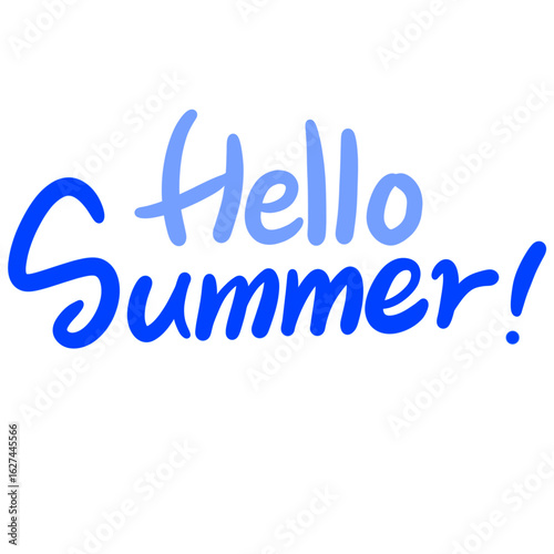 hello summer 손글씨 캘리