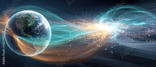 Earth in a cosmic energy vortex