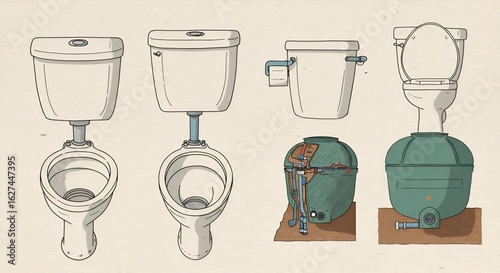 Vintage Toilet Designs