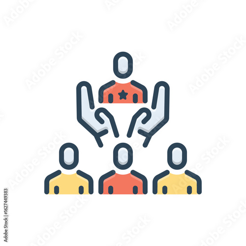 Color illustration icon for special