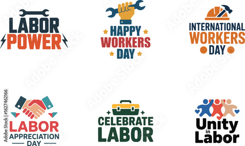 Happy workers day vector illustration with raised fist and wrench, symbolizing power and unity in labor.